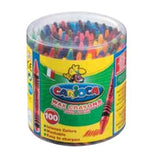 Carioca Pack De 100 Ceras Pastel - Colores Brillantes - Lavables - Cuerpo De Ø 8mm - Varios