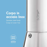 Cafetera Italiana Bialetti Venus 0,23 L Negro, Acero Inoxidable