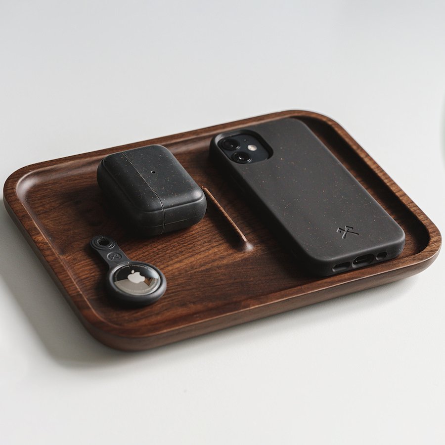 Woodcessories Airtag Bio Case Black