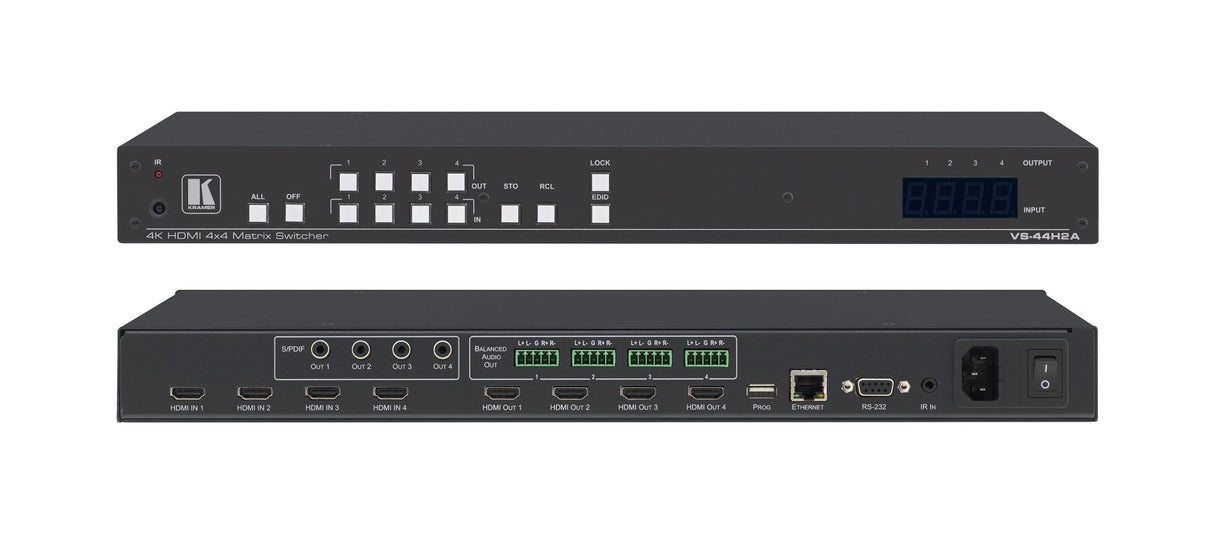 Kramer Electronics Vs-44h2a Matriz De Conmutación Av