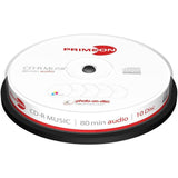 Primeon Cd-R 80min Audio Bobina (10 Discos)