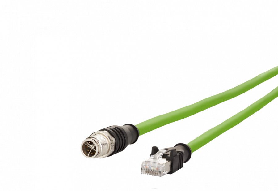 Metz Connect Verbindungsleitung M12 St-Rj45 St 8-Pol X-Kodiert Gerade-Gerade 5m