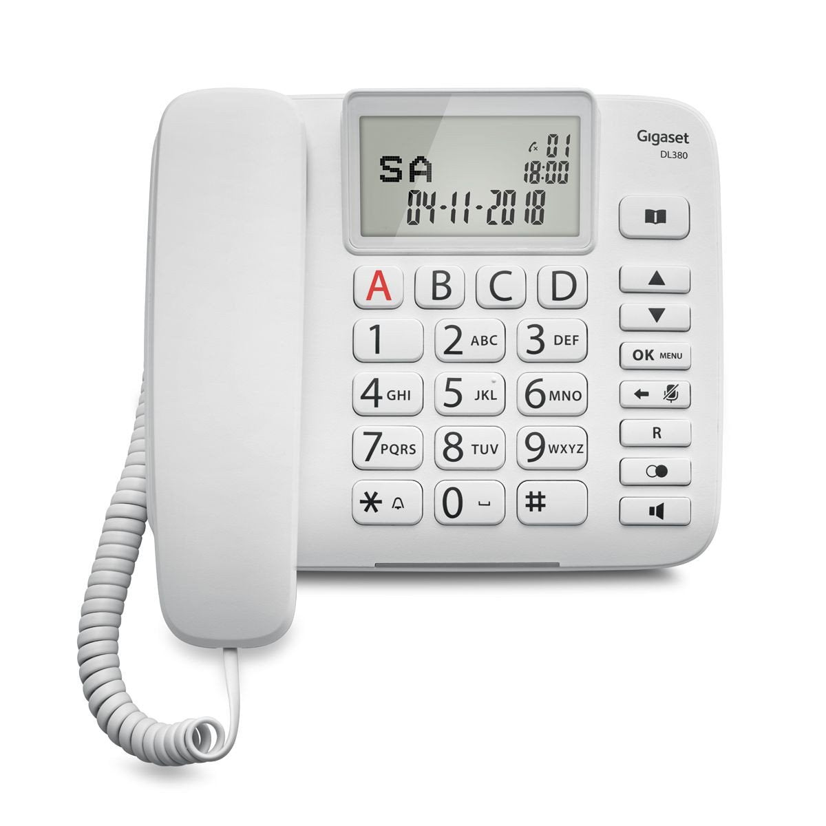 EAN 4250366856629 - Gigaset DL380 Teléfono analógico Identificador de llamadas Blanco imagen 8