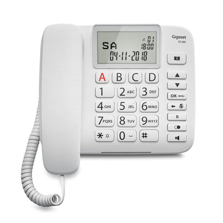 EAN 4250366856629 - Gigaset DL380 Teléfono analógico Identificador de llamadas Blanco imagen 8