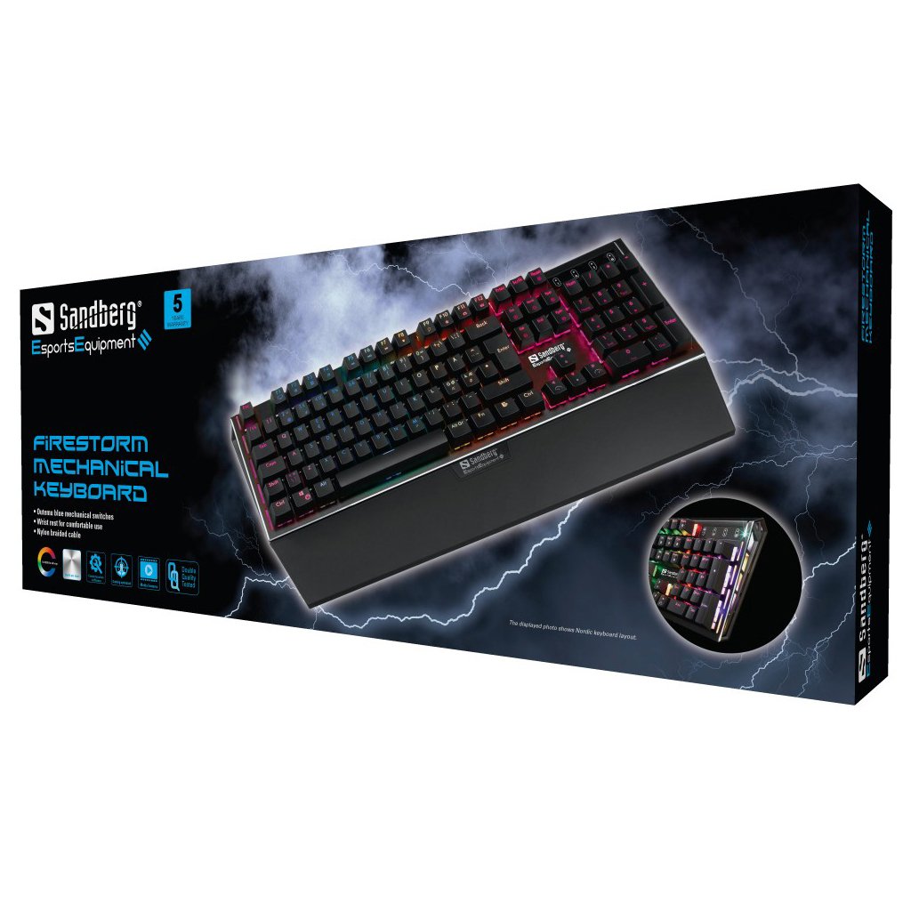 Sandberg 640-26 Teclado Usb Azerty Belga Negro
