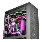 K Thermaltake Pacific Petg Tube 45-Degree Dual Compression 16mm Od - Negro