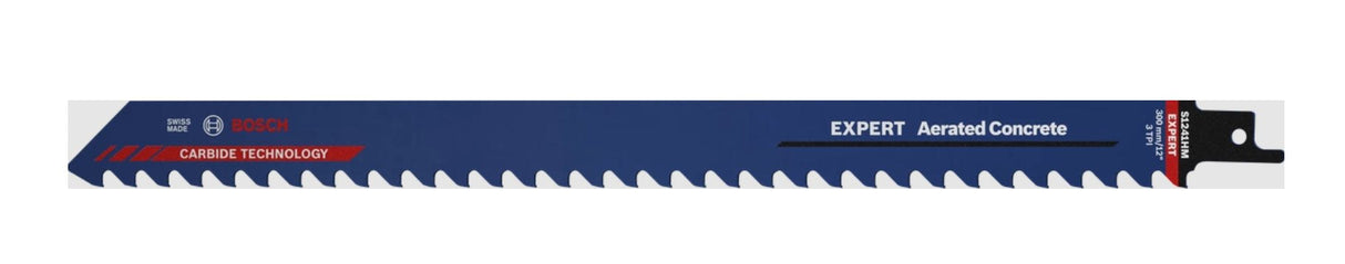 Hoja De Sierra De Sable Bosch Expert 'Aerated Concrete' S 1241 Hm, 10 Piezas (Longitud 300 Mm)