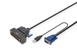 EAN 4016032447573 - Digitus DS-72212 cable para video, teclado y ratón (kvm) Negro imagen 1