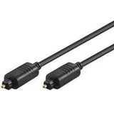 Goobay Avk 220-100 1.0m Cable De Fibra Optica 1 M Toslink Negro