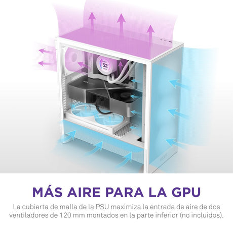 EAN 5056547205847 - NZXT H5 Flow Midi Tower Blanco imagen 7