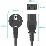 EAN 6922794775817 - Vention ZCJBAC cable de transmisión Negro 1,8 m C13 acoplador imagen 2