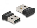Delock Adaptador Usb Bluetooth 5.0 Clase 1 En Diseño Micro 100 Metros