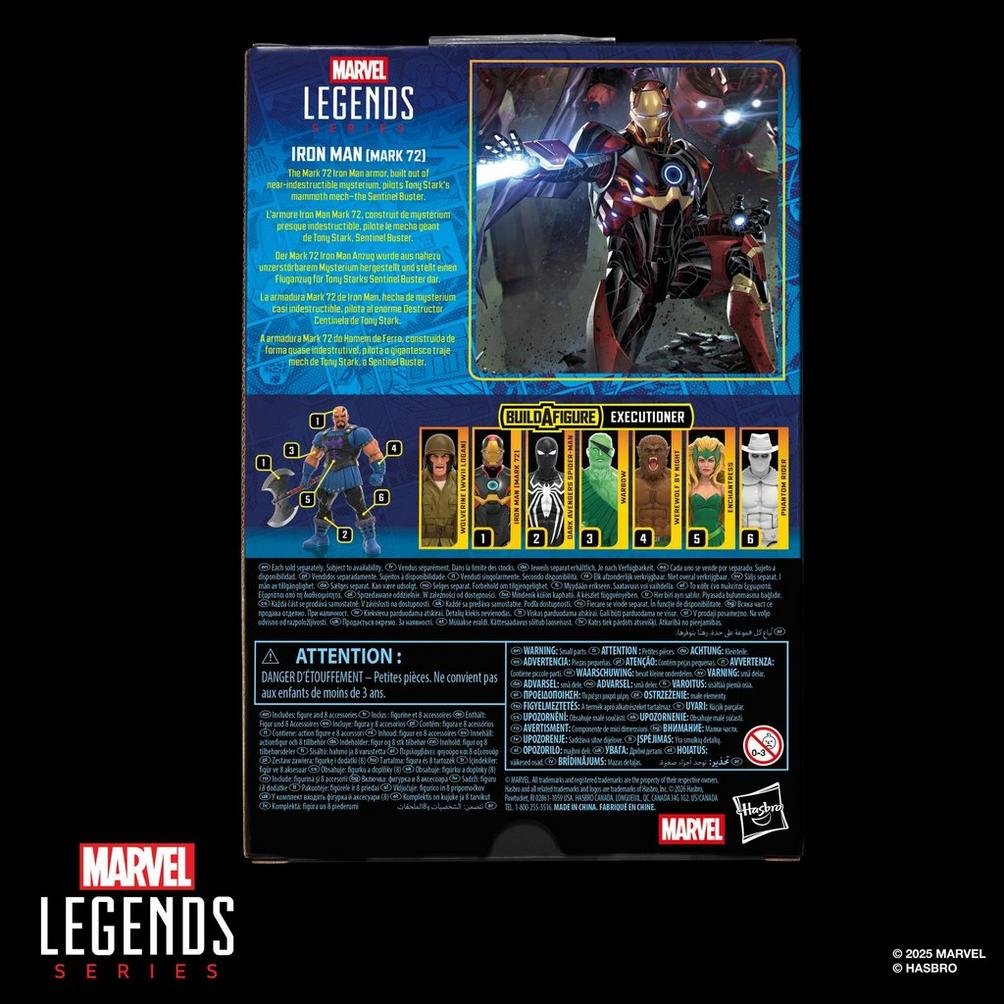 Figura Iron Man Mark 72 Marvel Legends Series 15cm