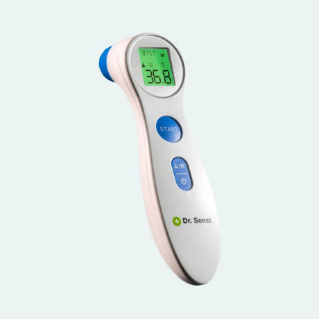 EAN 4250175854120 - Dr. Senst DET-306 Termómetro con sensor remoto Azul, Blanco Frente Botones imagen 2