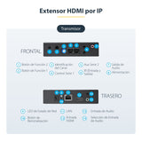 EAN 65030878456 - StarTech.com ST12MHDLAN2K extensor audio/video Transmisor y receptor de señales AV Negro imagen 6