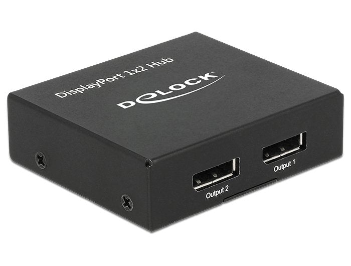 Delock 87691 Divisor Displayport 1.2 1 X Displayport In> 2 X Displayport Out 4k