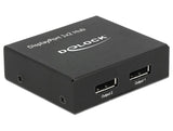 Delock 87691 Divisor Displayport 1.2 1 X Displayport In> 2 X Displayport Out 4k