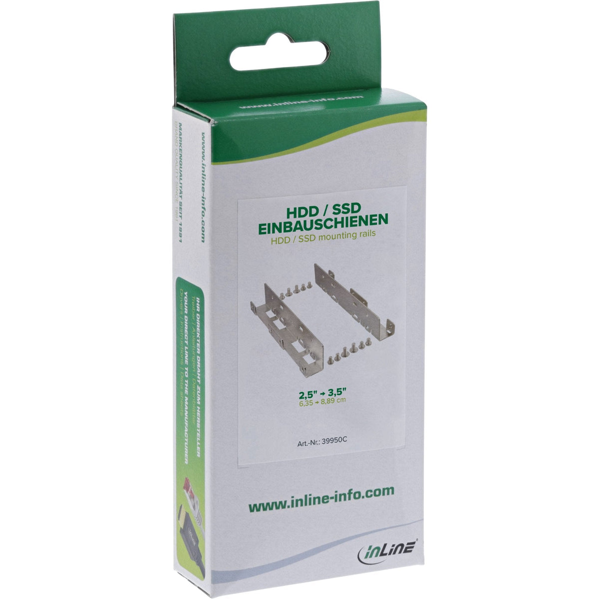 Inline Soporte 2 Disco 2.5" Hdd/Ssd A  3.5" Con Tornillos