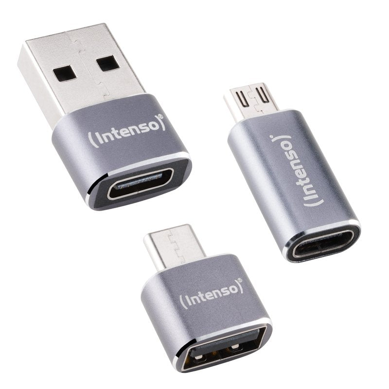 Intenso 3-Pack Usb Adaptador Mix Usb-C A Micro Mix480 Aluminiu