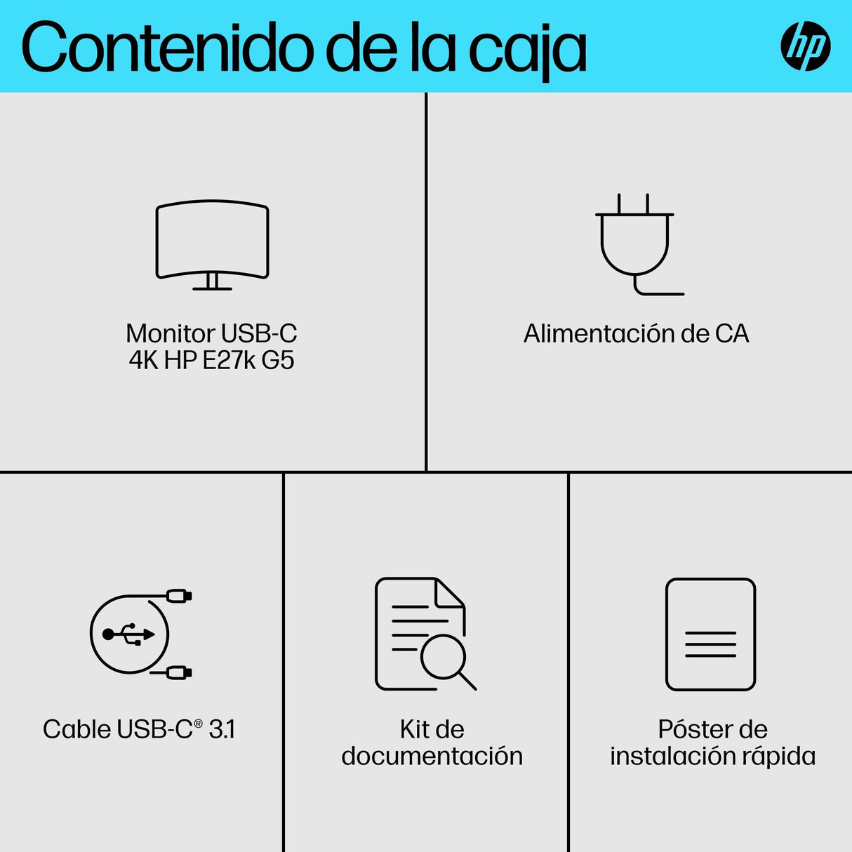 EAN 0196786294556 - HP E-Series E27k G5 4K USB-C Monitor pantalla para PC 68,6 cm (27") 3840 x 2160 Pixeles 4K Ultra HD LCD N imagen 5