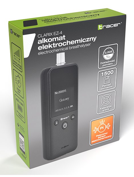 Tracer Electrochemical Breathalyzer Clarix Ez-4