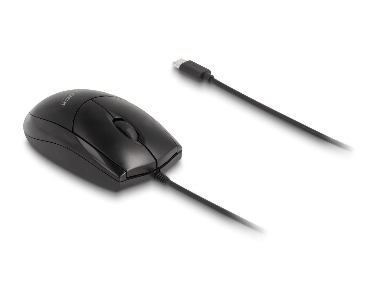 Delock 12114 Ratón Usb Type-C Óptico - Silencioso