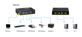 EAN 4015867137857 - LevelOne KVM-0221 interruptor KVM Negro, Verde imagen 8