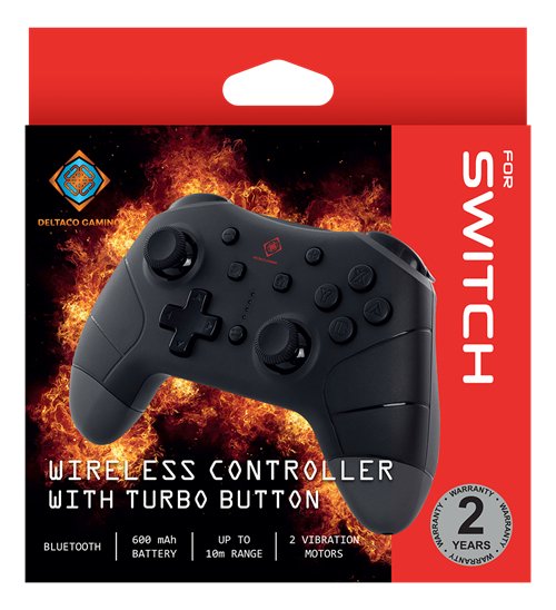 Deltaco Nintendo Switch, Pc, Android Bt Contr. Schwarz