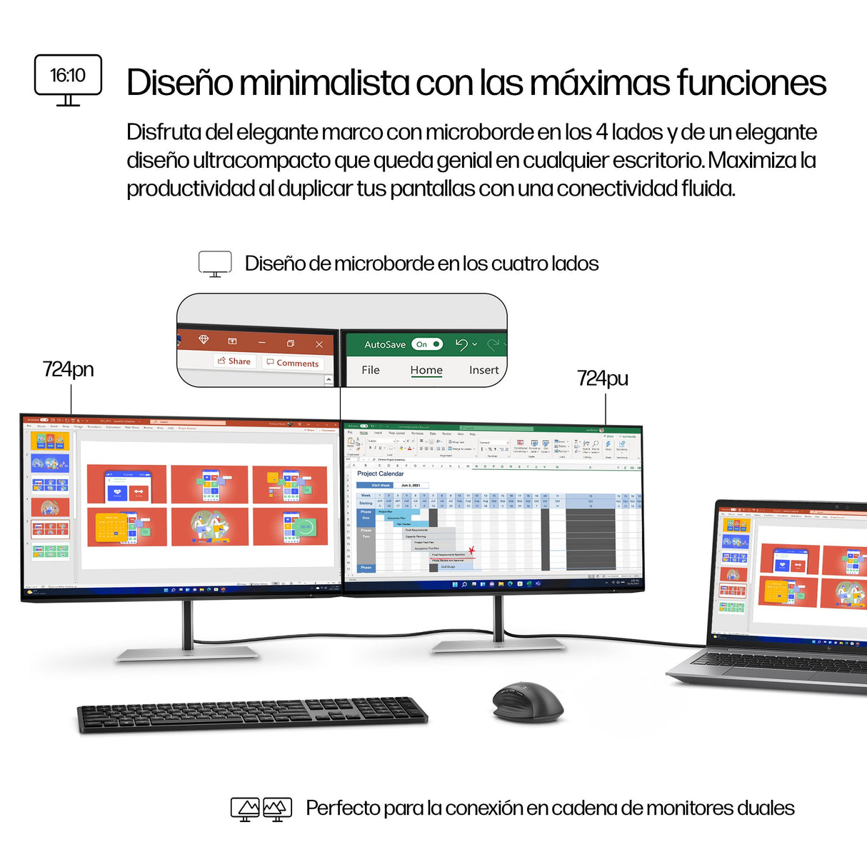 EAN 5715063476161 - HP Series 7 Pro 24 inch WUXGA Monitor - 724pn pantalla para PC 61 cm (24") 1920 x 1200 Pixeles LCD Plata imagen 5