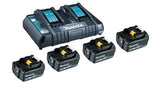 Power Source Kit 18v 5ah, Set Schwarz, 4x Akku Bl1850b, 1x Ladegerät Dc18rd
