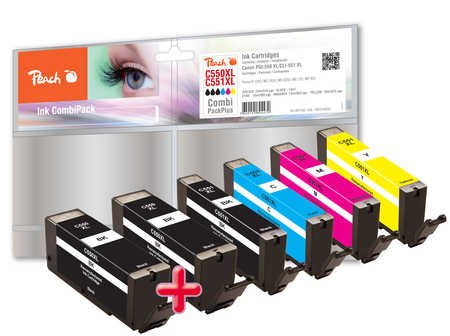 Peach Patrone Tinta Para Canon Pgi-550xl   Multipackplus Retail Comp.