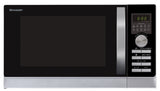 Microondas Con Grill 3 En 1 Sharp R843inw 900w (1200/1100/500w Grill) Conveccion 2500w 25 Litros 10 Funciones Cocción Automática Acero Inox