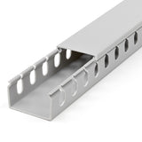 Startech Canaleta Para Cableado Con Ranura Abierta Y Tapa, 38 Mm An X 25 Mm Al - 2 M Lar - Ranuras De 8 Mm, Cubierta De Pvc Máximo De 20 Cables - Ul
