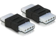 EAN 4043619650453 - DeLOCK 65045 cambiador de género para cable 4-pin Molex Negro imagen 1