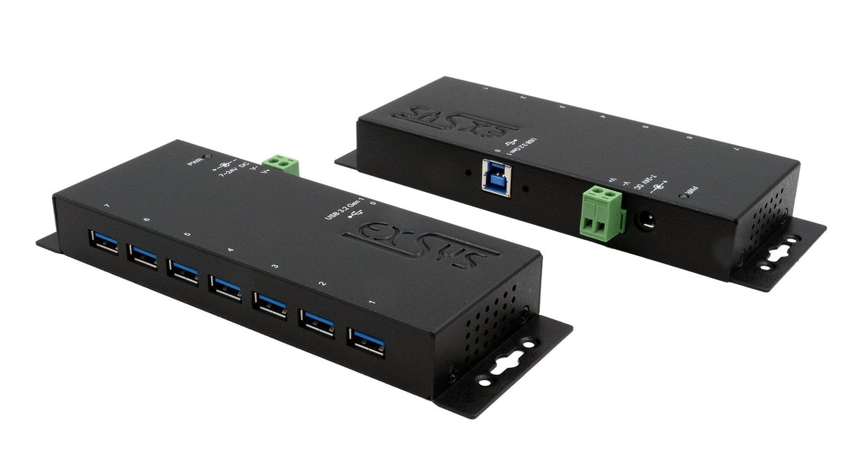 Usb 3.2 Gen 1 Hub 7-Port Extern Inkl.Netzteil 12v 3a Und Usb Cable