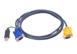 EAN 4710423770690 - ATEN 2L-5202UP cable para video, teclado y ratón (kvm) Negro imagen 1