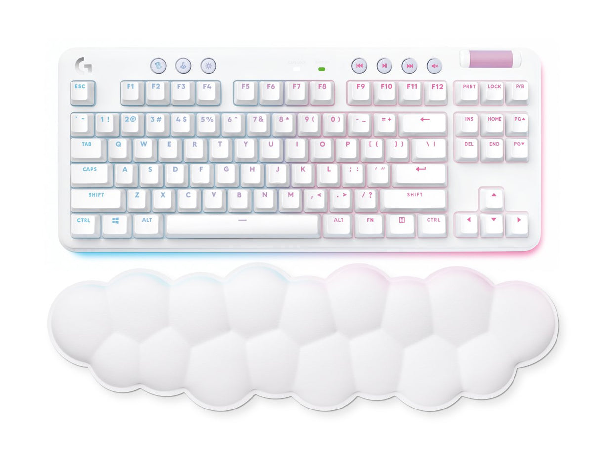Logitech G G715 Teclado Sin Teclado Numérico Retroiluminación Bluetooth 2.4 Ghz Qwerty Español Interruptor: Tactile Blanco