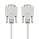 Nanocable Cable Serie Modem Db9 Hembra A Db9 Hembra 1.80m - Beige