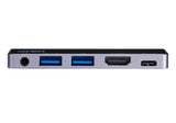 Aten Uh3238 Travel Dock 5 Usb-C Con Paso De Alimentación
