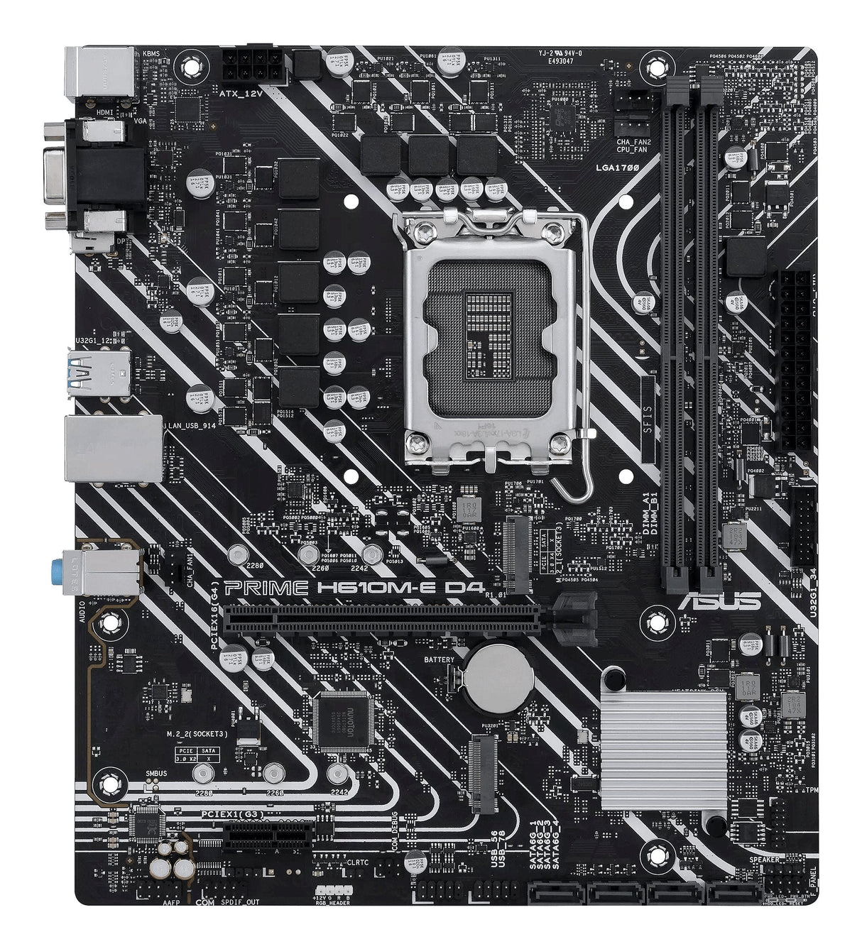 Asus Prime H610m-E D4-Csm Intel H610 Lga 1700 Micro Atx