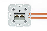 EAN 4016032485735 - Digitus DN-9010/8-2 toma de corriente 2 x RJ-45 Blanco imagen 3