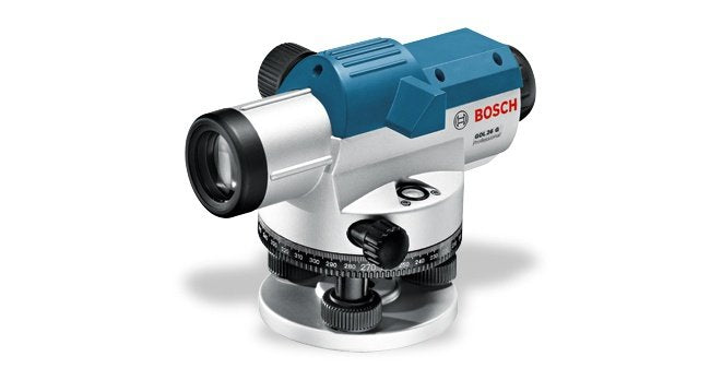 Nivelador Óptico Bosch Gol 26 G Professional, Con Trípode De Construcción (Azul, Maleta, Unidad De Medida 400 Gon)