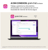 Portátil Lg Gram 15z80t-G.Au75b Ryzen Ai 7-350 16gb 512gb Ssd 15.6' Win11