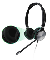 EAN 6938818305588 - Yealink UH36 Dual Auriculares Alámbrico Diadema Oficina/Centro de llamadas USB tipo A Negro, Plata imagen 4