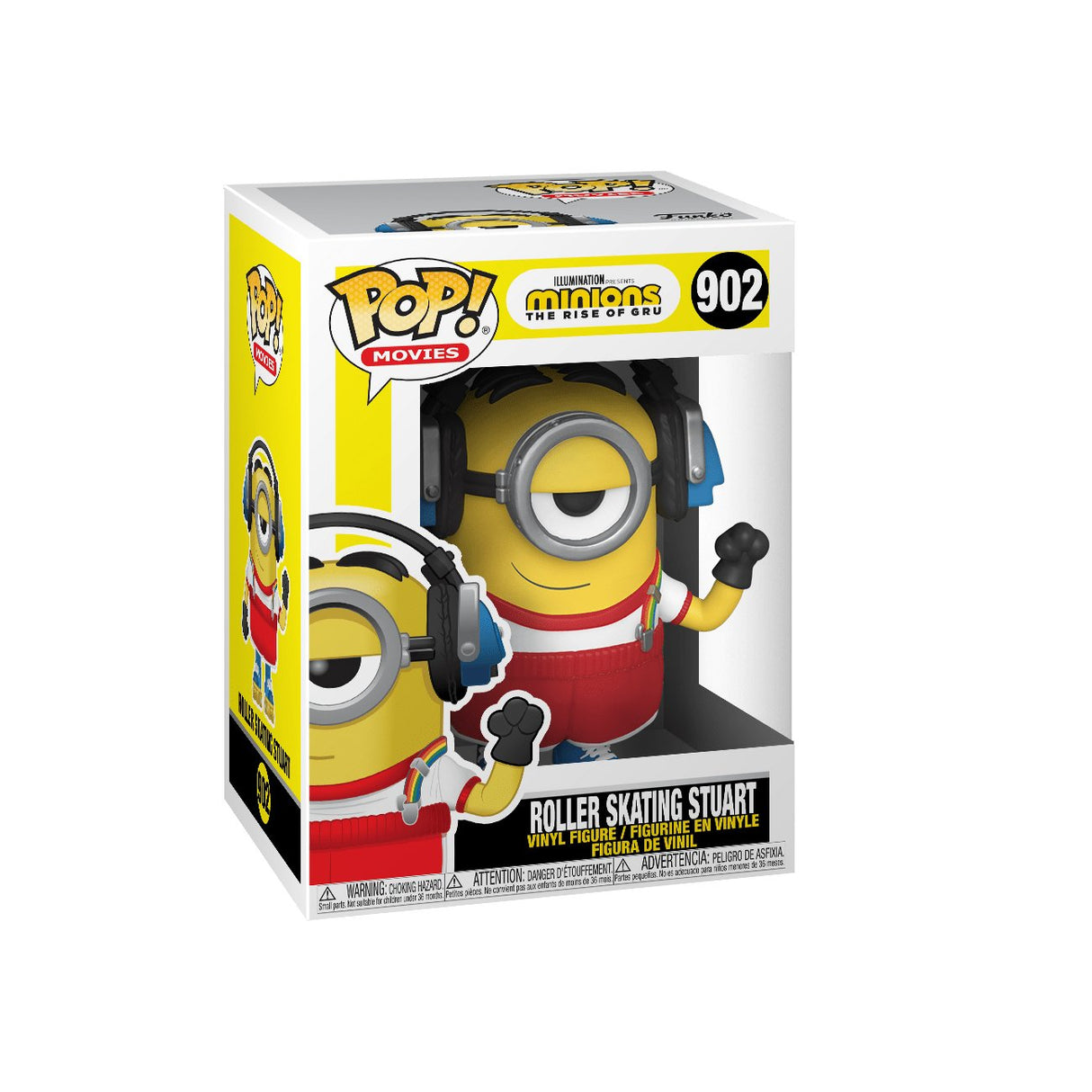 Funko Pop Movies Minions 2 Roller Skating Stuart Nº 902 -Caja Original-