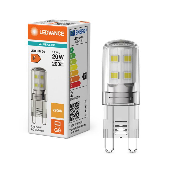 Osram Led Pin G9 P 1.9w 827 Clear G9 Led-Lampen Mit Retrofit-Stecksockel G9 Led Pi