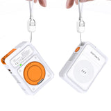 4smarts 541384 Batería Externa Polímero De Litio 10000 Mah Cargador Inalámbrico Naranja, Blanco