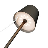 Lámpara De Mesa Led Inalámbrica, Tamaño M, 37 Cm, Negra 
Con Control Táctil, 170 Lm, Luz Blanca Cálida (3000 K) Regulable