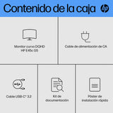 EAN 5715063350898 - HP E45c G5 DQHD Curved Monitor pantalla para PC 113 cm (44.5") 5120 x 1440 Pixeles Dual QHD LCD Negro imagen 4