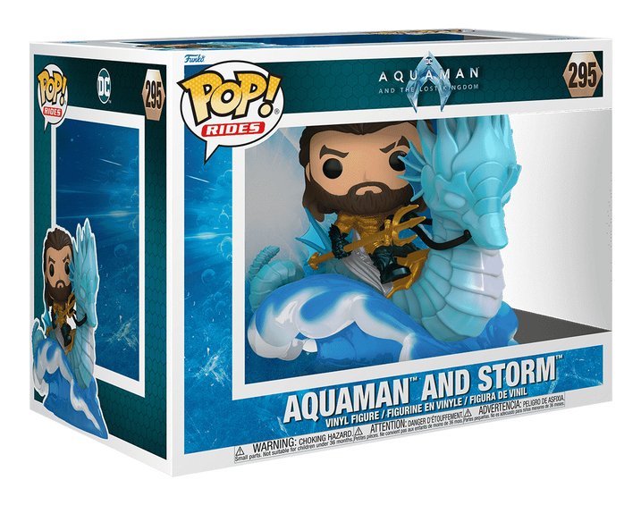Figura Pop Ride Deluxe Dc Comics Aquaman Y El Reino Perdido Aquaman On Storm